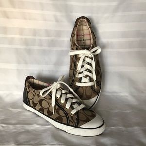 Coach Barrett canvas tennis shoes